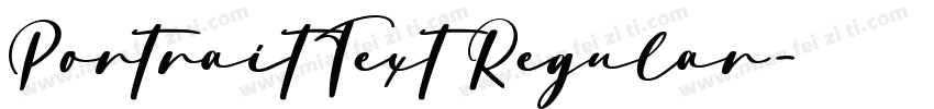 PortraitText Regular字体转换